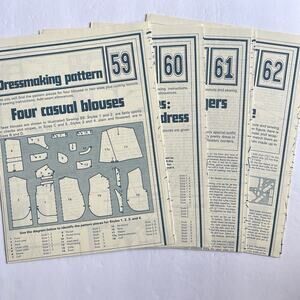 Vintage Designer Sewing Patterns Uncut Lot Of 4 Women Teens Girl Full Figure 70s